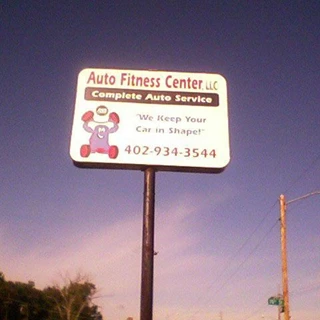 Auto Fitness Center Pole Sign